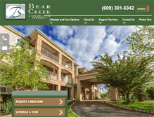 Tablet Screenshot of bearcreekassistedliving.com